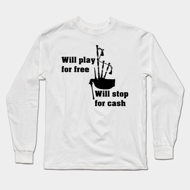 Bagpipe player Long Sleeve T-Shirt by MasterChefFR